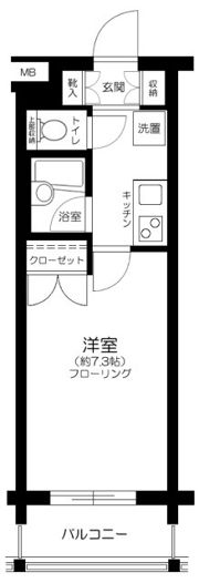 サーラ・コモド八幡山ヴェローナの間取り画像