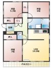 ハウス津倉の間取り画像