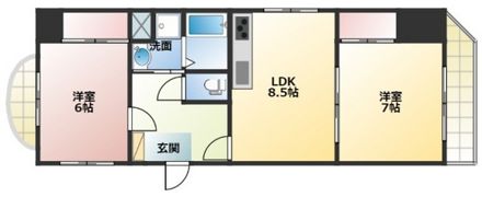 グレーシア庚午の間取り画像