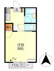 ペアコート Bの間取り画像