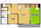 リビオン熊西 404号室の間取り画像