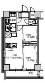 S-RESIDENCE千住大橋の間取り画像
