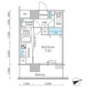 パークフラッツ芝浦の間取り画像