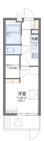 レオパレスミダスコート古曽部の間取り画像