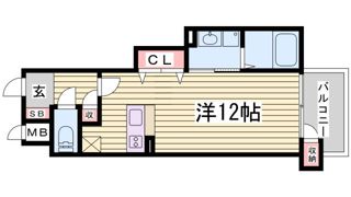 プレジール三ノ宮Ⅲの間取り画像