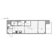 プレサンス堺筋本町駅前の間取り画像