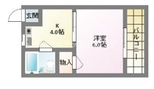 ハイツ大倉の間取り画像