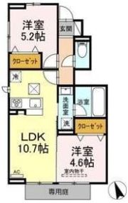 プリモポルテ B棟の間取り画像