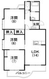 サニーサイドビラBの間取り画像