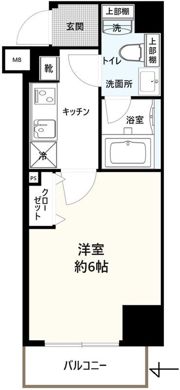 スパシエソリデ武蔵小杉の間取り画像