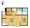 さくらステージ九工大前の間取り画像