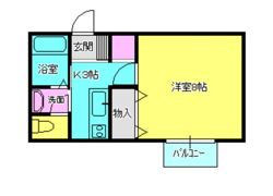 コーポサンガの間取り画像