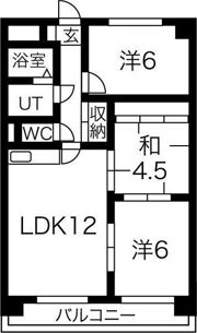 ミラベル元植田の間取り画像