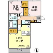 ヴィクトワール健軍の間取り画像