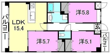 アルカサール道後の間取り画像