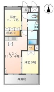 ベルグラースの間取り画像