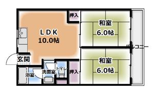 ロイヤルハイツ木村1号館の間取り画像