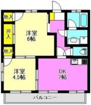 発地マンションの間取り画像