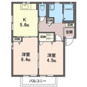 ヴィラ・フォンテーヌBの間取り画像