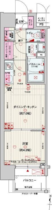 レオンコンフォート梅田北の間取り画像