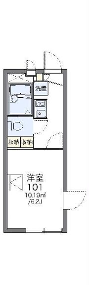 レオパレスひばりの間取り画像