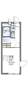 レオパレスひばりの間取り画像