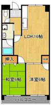 グリーンハイツ足立の間取り画像