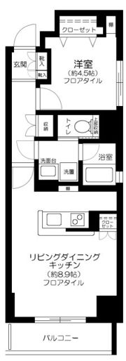 コスモグレイス新宿の間取り画像