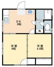 エメラルドコーポ岡垣の間取り画像