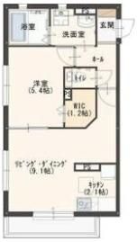 エスタシオン新町Bの間取り画像