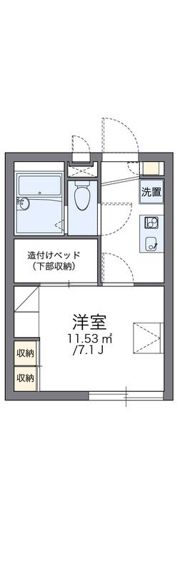 レオパレスエミナⅡの間取り画像