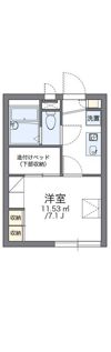 レオパレスエミナⅡの間取り画像