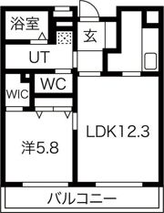 向陽町レジデンスの間取り画像