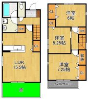 アンソレイユヒルズ小倉の間取り画像