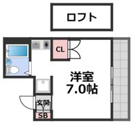 シティパレス21玉造の間取り画像