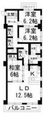 ベルクハウス霞ケ丘の間取り画像