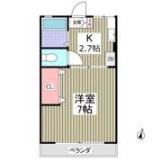 カトレアA荘の間取り画像
