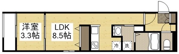 月光呉駅西の間取り画像