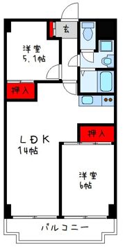 パークレジデンス北野田の間取り画像