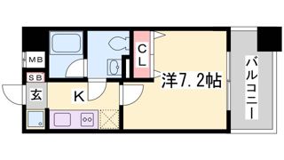 リアンジェ兵庫本町の間取り画像