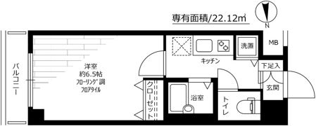 ガラ・シティ芝公園の間取り画像