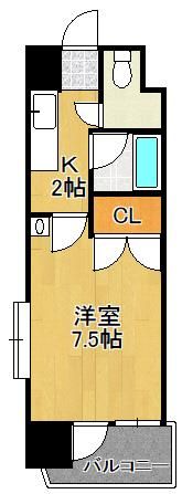 ニューサンリバー6番館の間取り画像