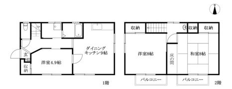 枝松3丁目6-7戸建の間取り画像