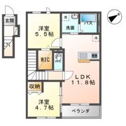 仮）角田新築アパートの間取り画像