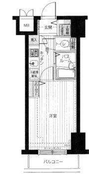 トーシンフェニックス初台弐番館の間取り画像