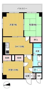 サンライトマンションの間取り画像