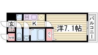 KDXレジデンス三宮の間取り画像