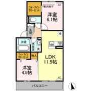 ジャンティーユⅡ B棟の間取り画像