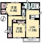 カーサ フェリオの間取り画像
