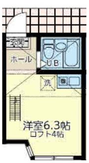 ユナイト浜町クリスピーナッツの間取り画像